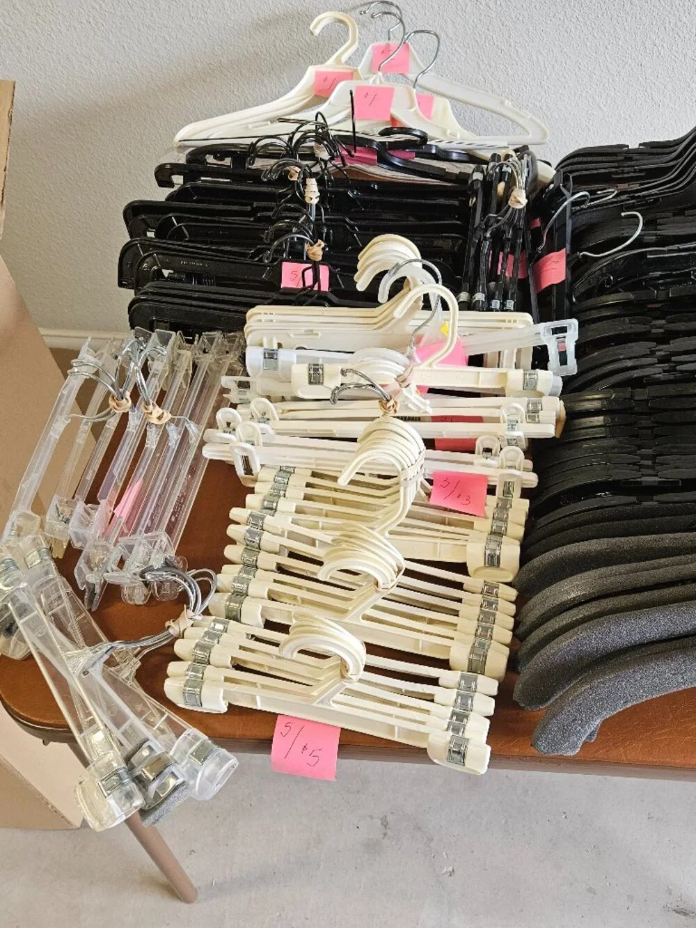 SET OF 10 CLEAR PLASTIC 12